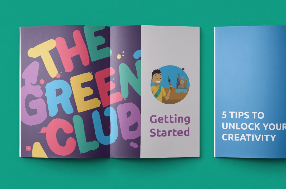 The Green Club Booklet Design for Creativity Tips